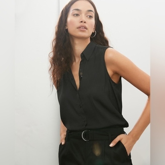 Banana Republic black sleeveless top small EUC - Picture 1 of 4